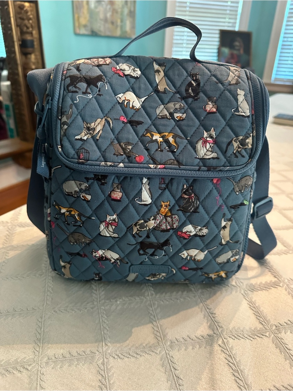 Vera Bradley Cats Meow crossbody lunch bag